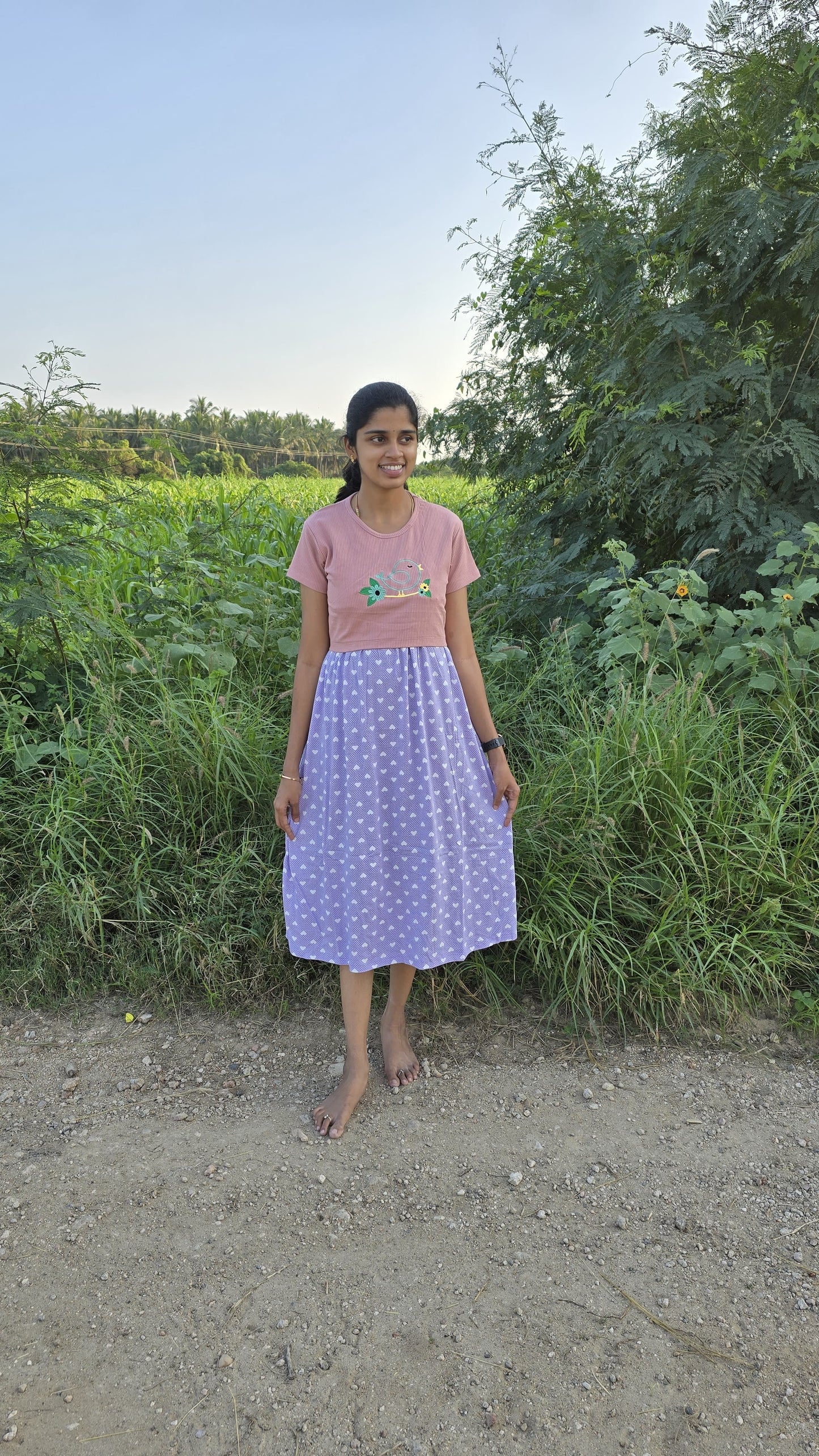 Dual Colour Feeding Frock