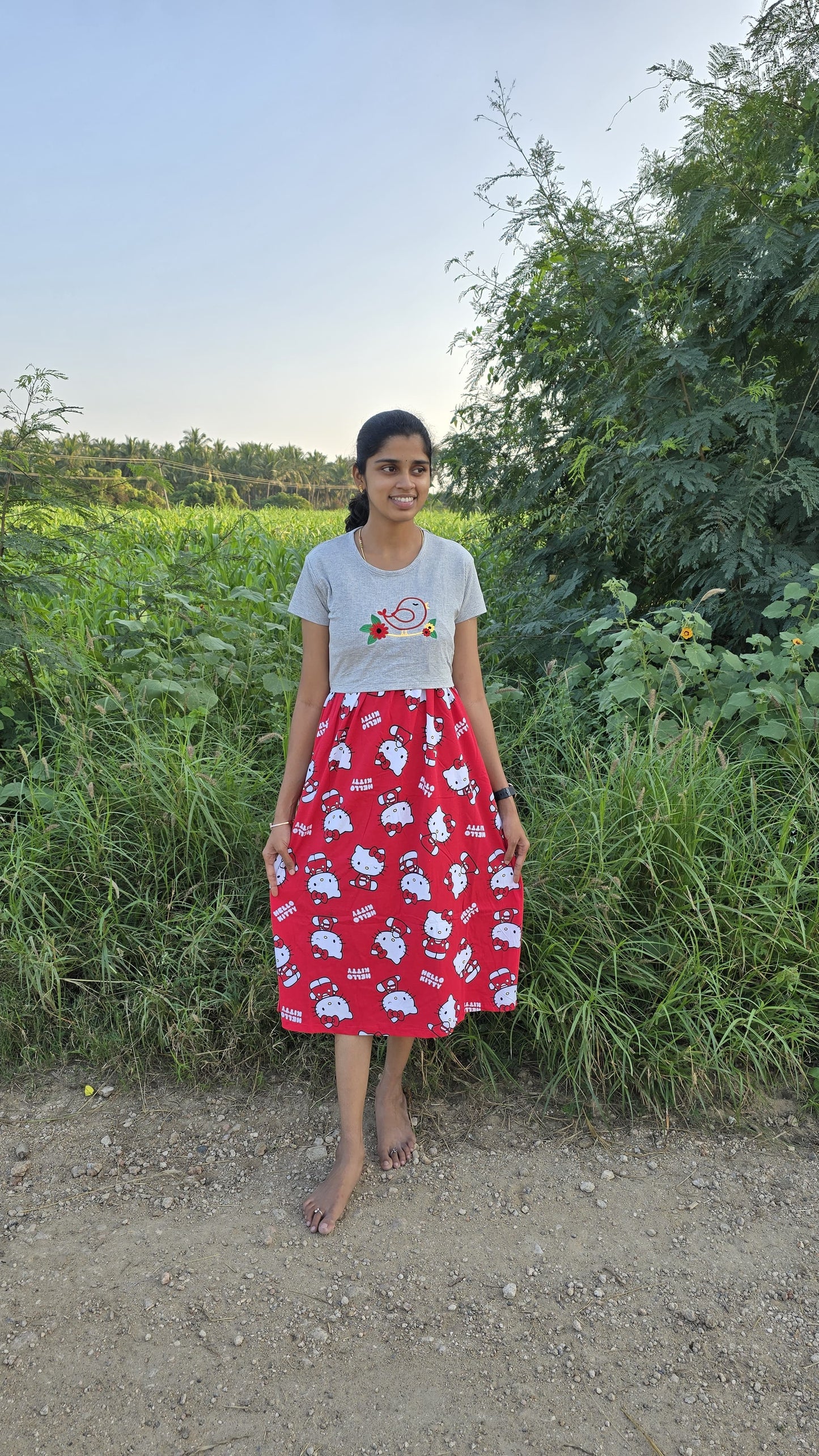 Dual Colour Feeding Frock