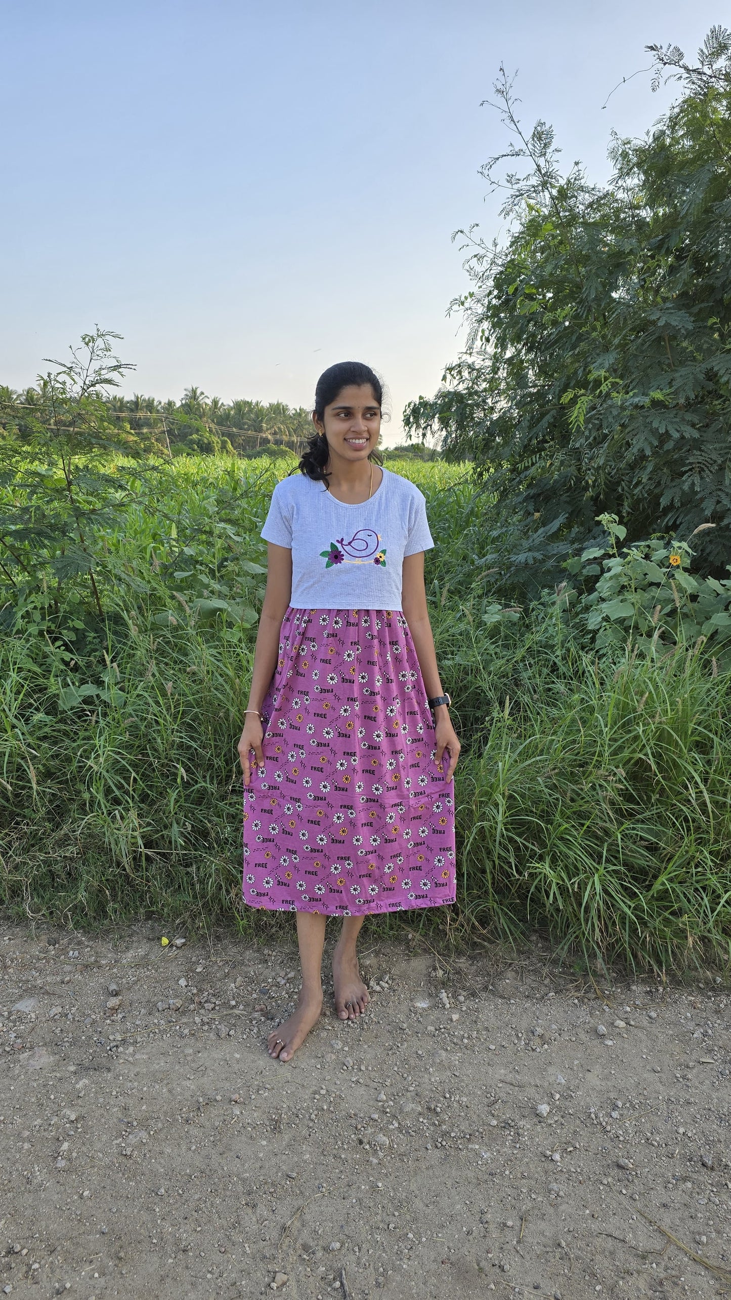 Dual Colour Feeding Frock