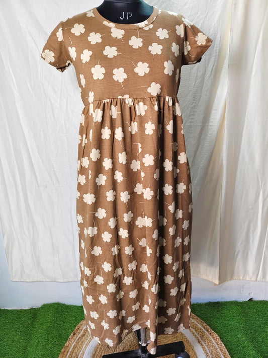 Brown Non Feeding Frock