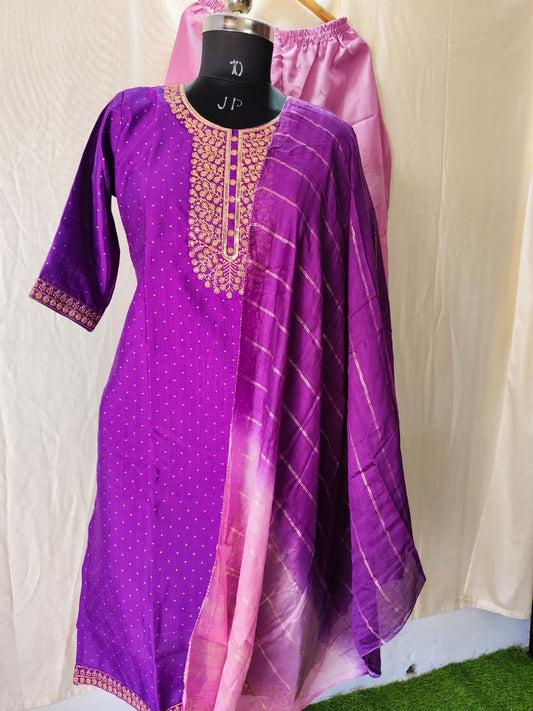 Kurti With Pant & Dupatta