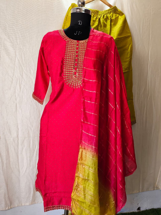 Kurti With Pant & Dupatta