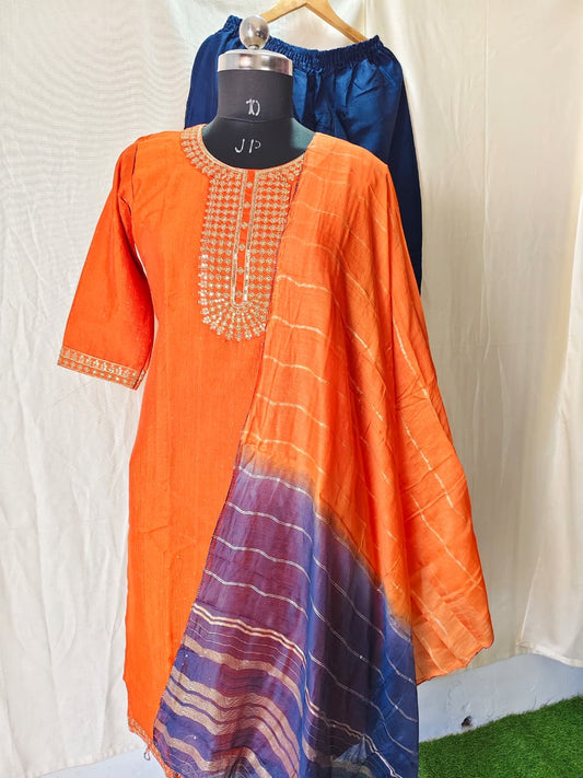 Kurti With Pant & Dupatta