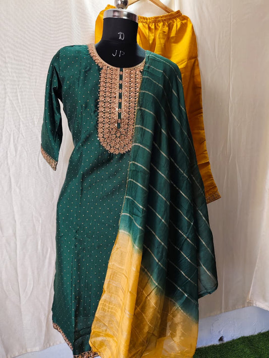 Kurti With Pant & Dupatta