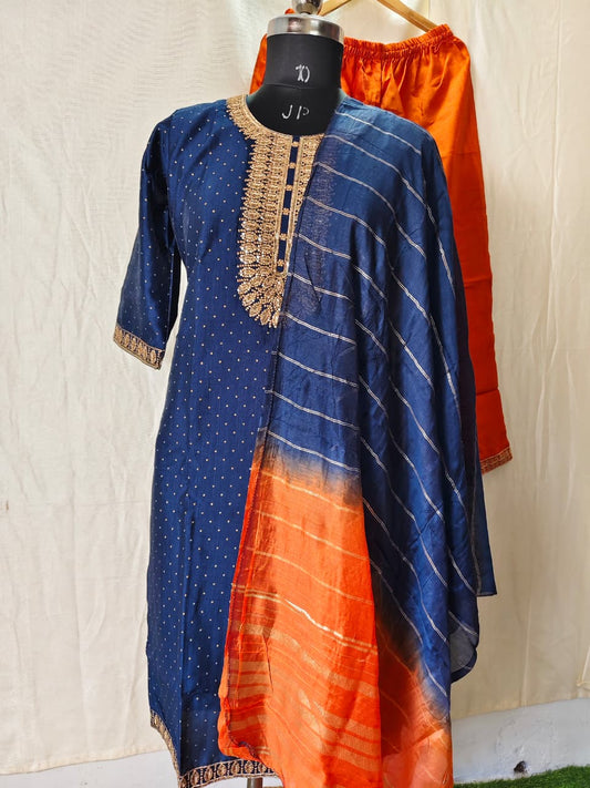 Kurti With Pant & Dupatta