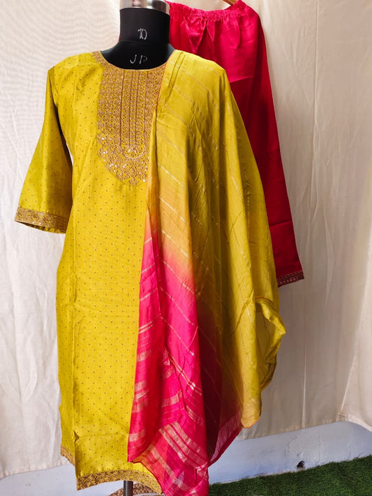 Kurti With Pant & Dupatta