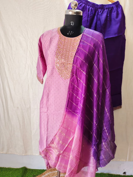 Kurti With Pant & Dupatta