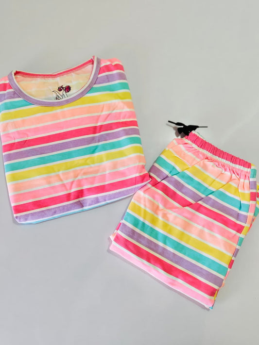 Multicolor Feeding Peplum Sets