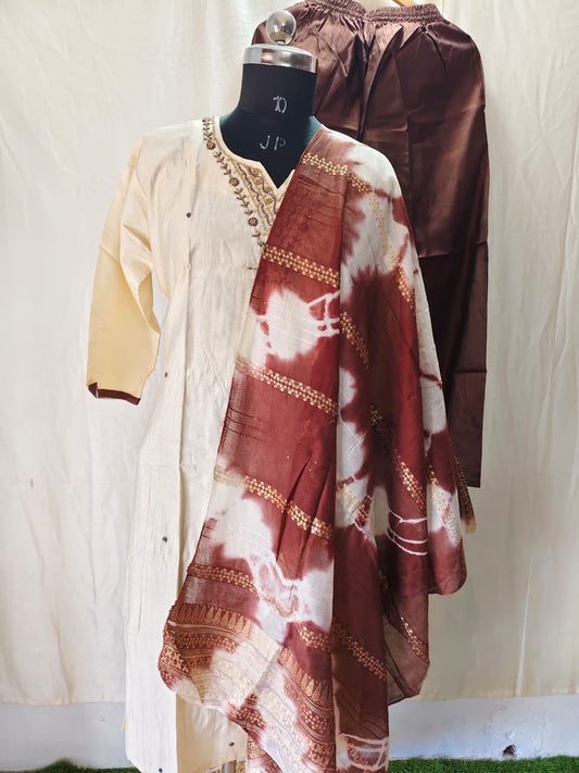 Cotton Hand Work Design Kurti Set