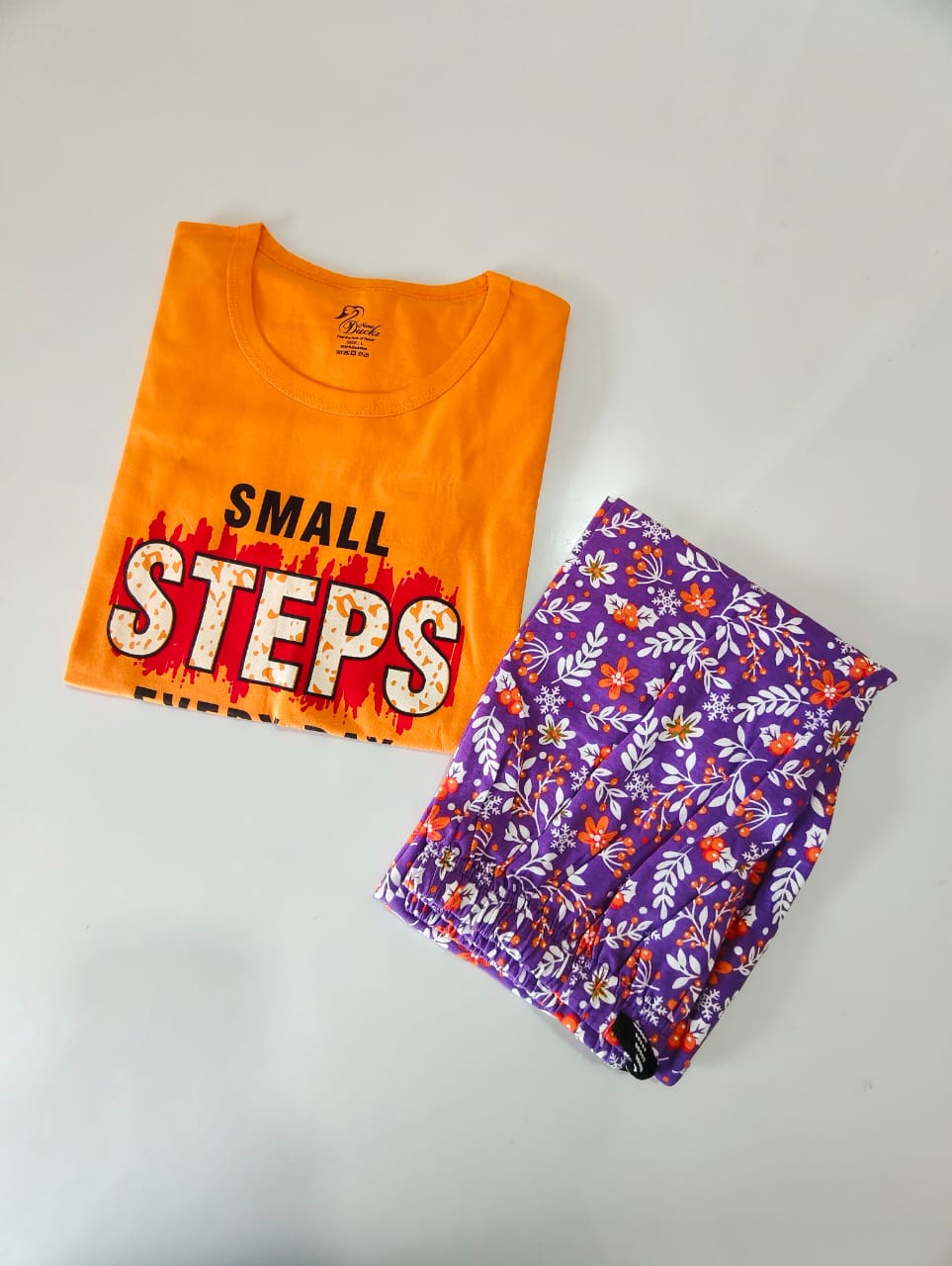 Womens Contrast Night Dress Set