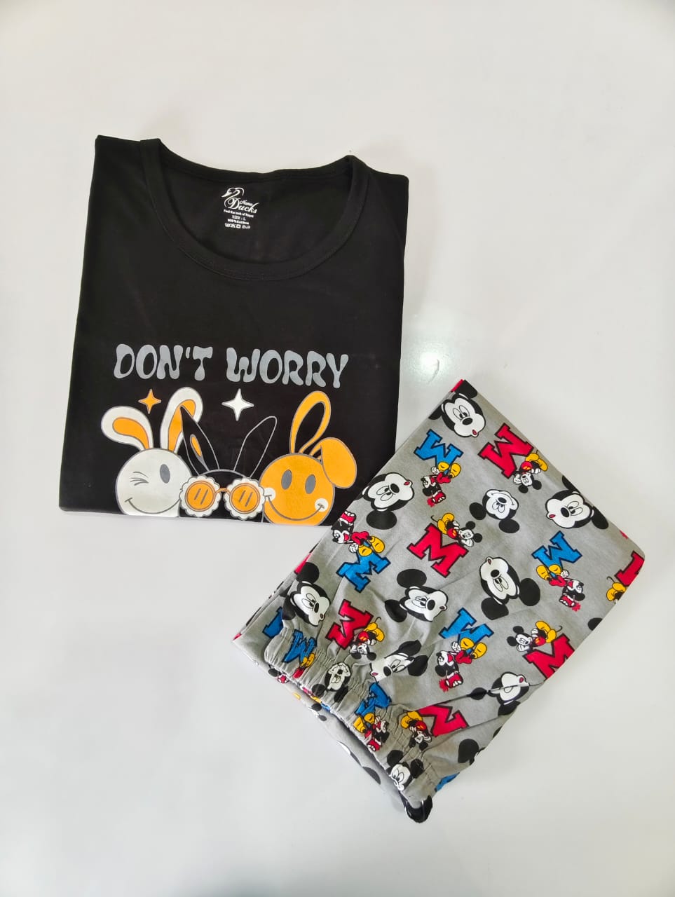 Womens Contrast Night Dress Set