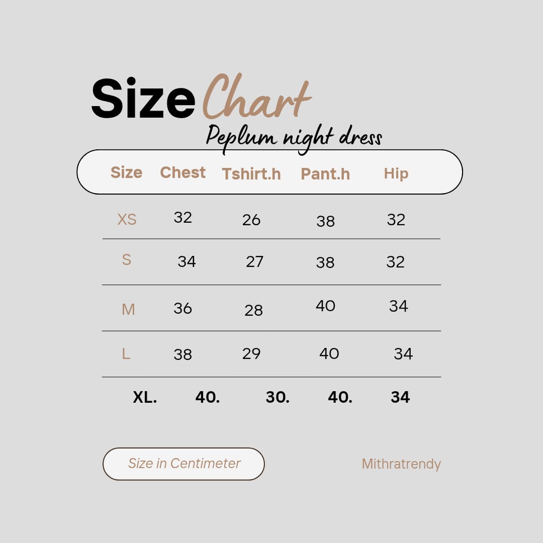 Mixed Flowers Peplum Set