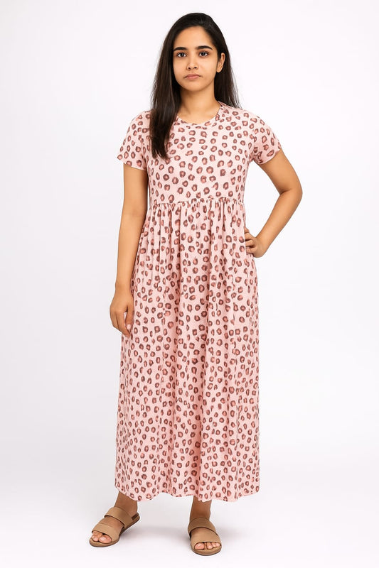 Tiger Print Non Feeding Frock