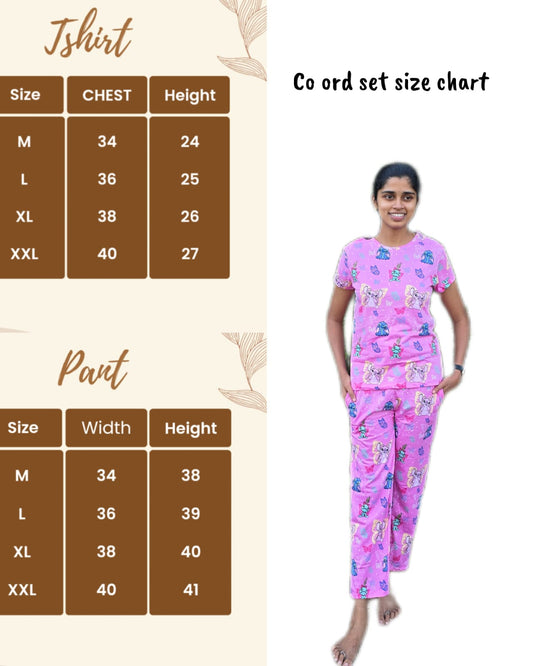 Girls Print Womens Co-ord Set