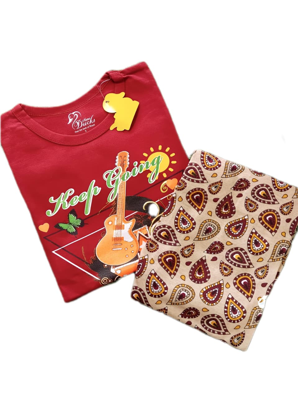 Womens Contrast Night Dress Set