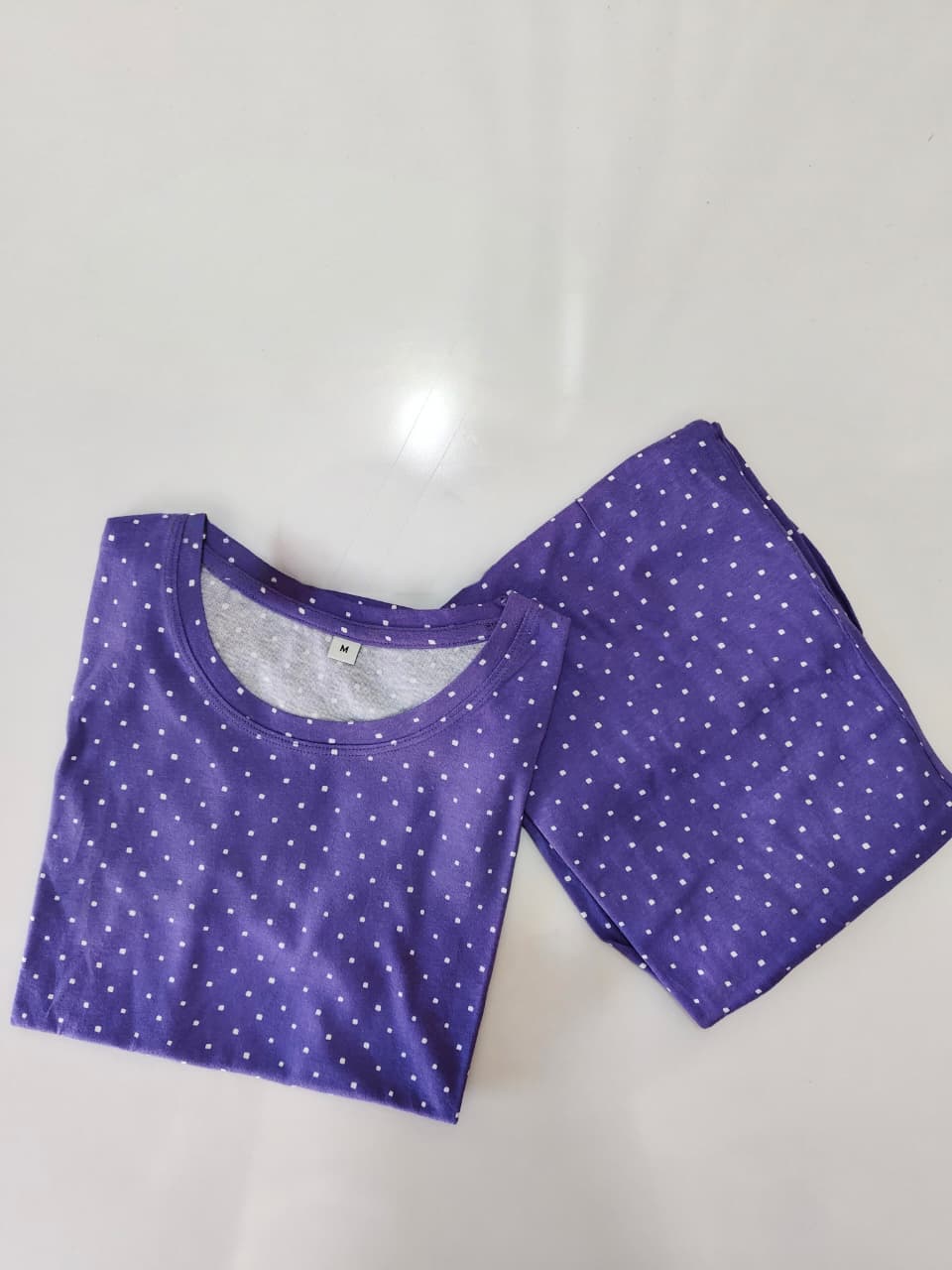 Purple Dot Womens Co Ord Set