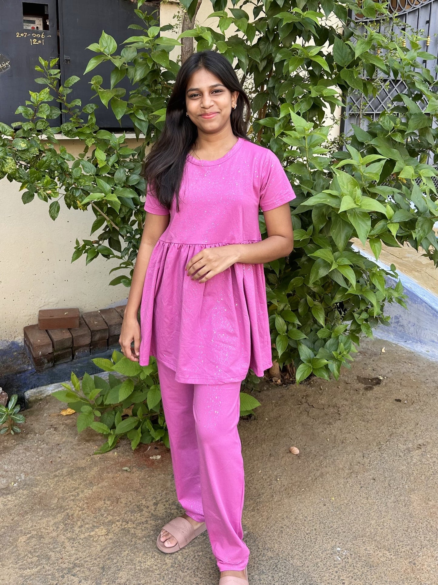 Pink Peplum