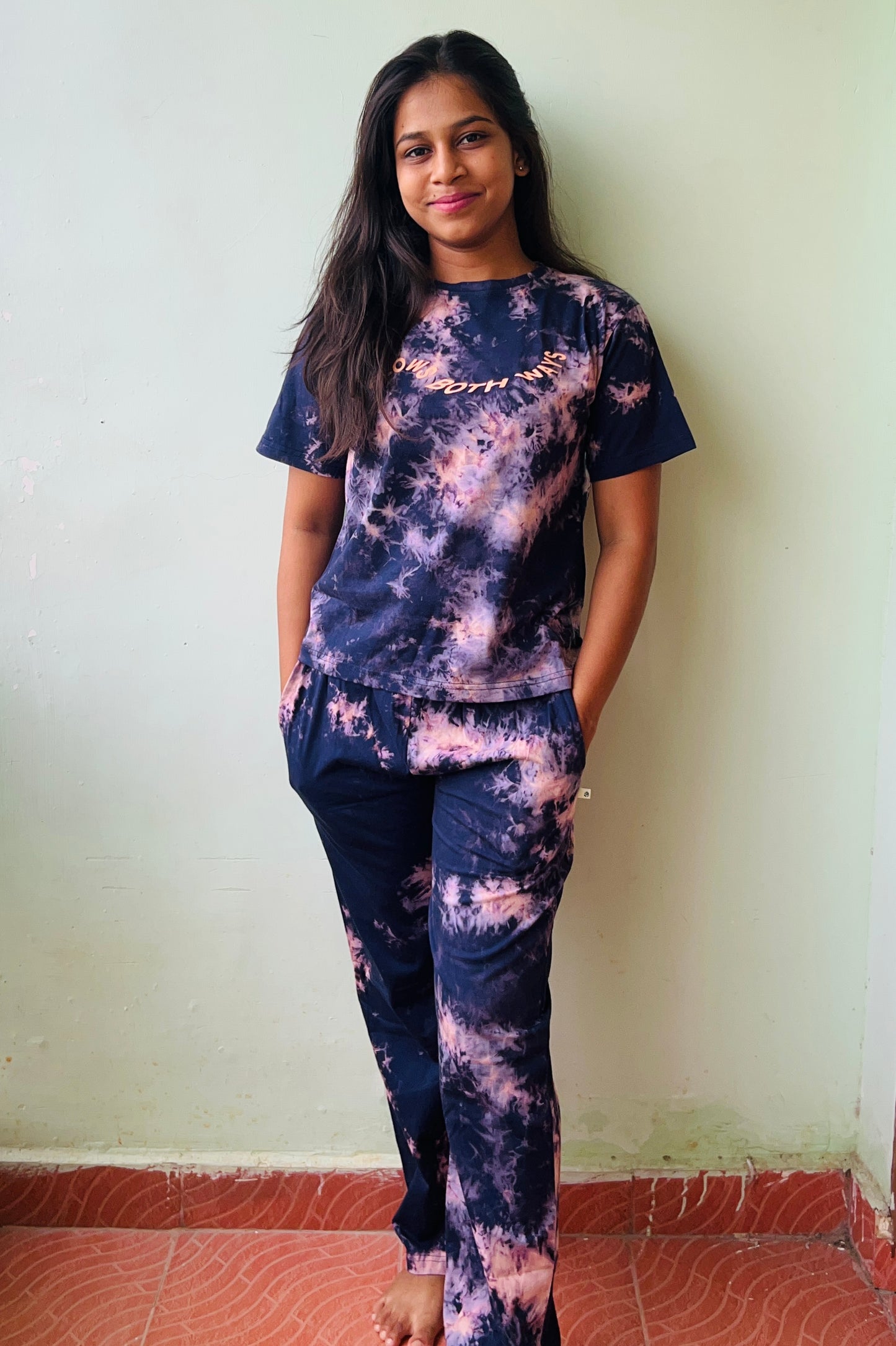 Blue Tie and Dye co ord set