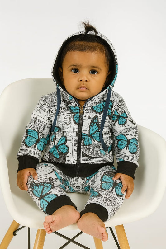 Newsprint Hoodie set