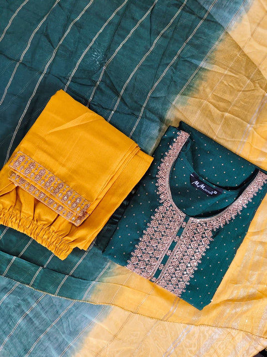 Kurti With Pant & Dupatta