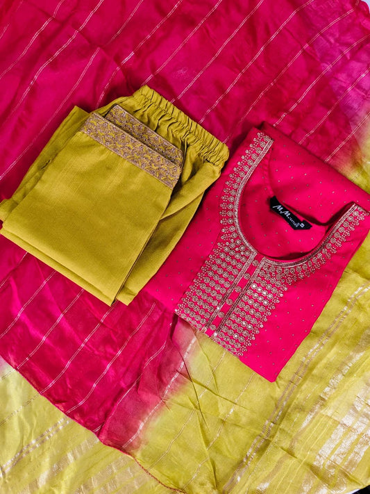 Kurti With Pant & Dupatta