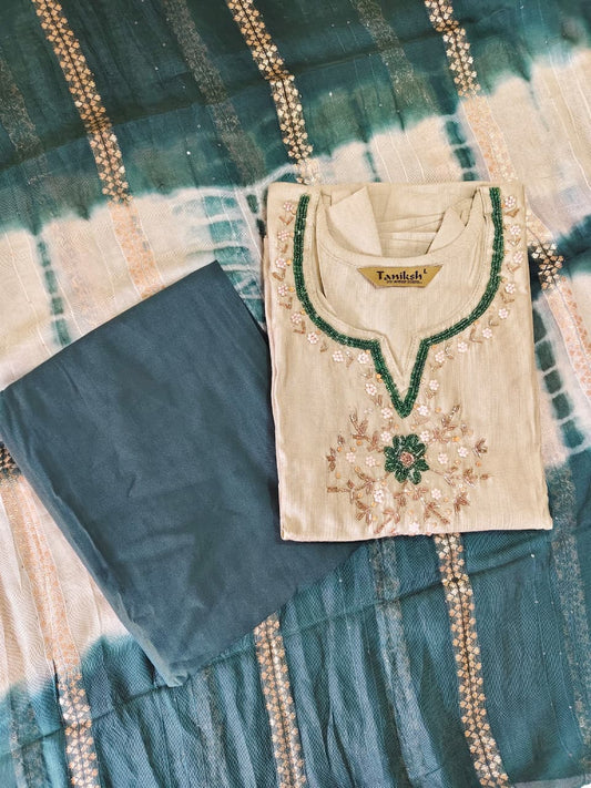 Cotton Hand Work Design Kurti Set