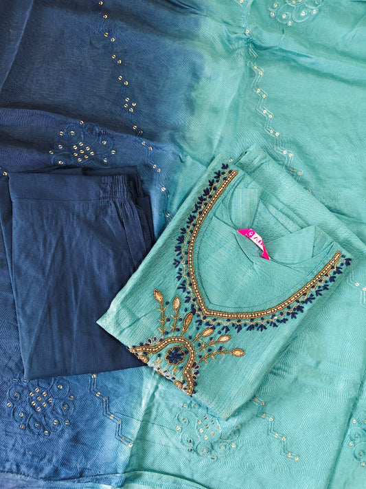 Cotton Hand Work Design Kurti Set