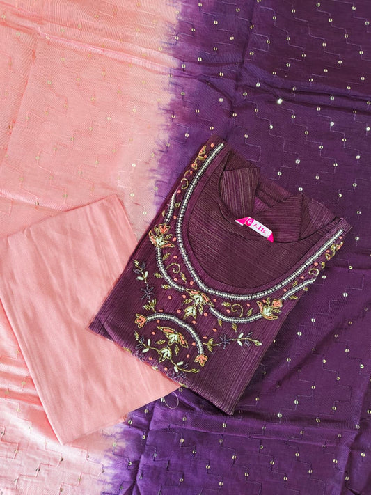 Cotton Hand Work Design Kurti Set