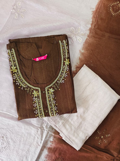 Cotton Hand Work Design Kurti Set