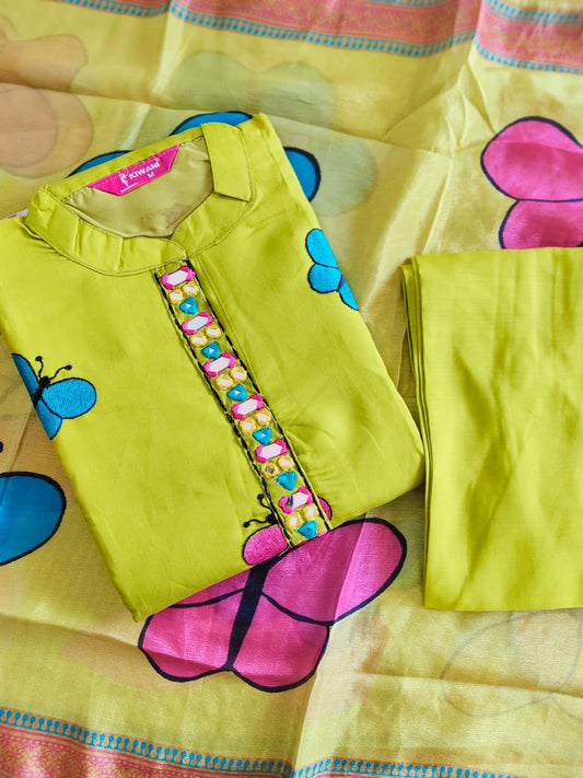 Butterfly Kurti Set