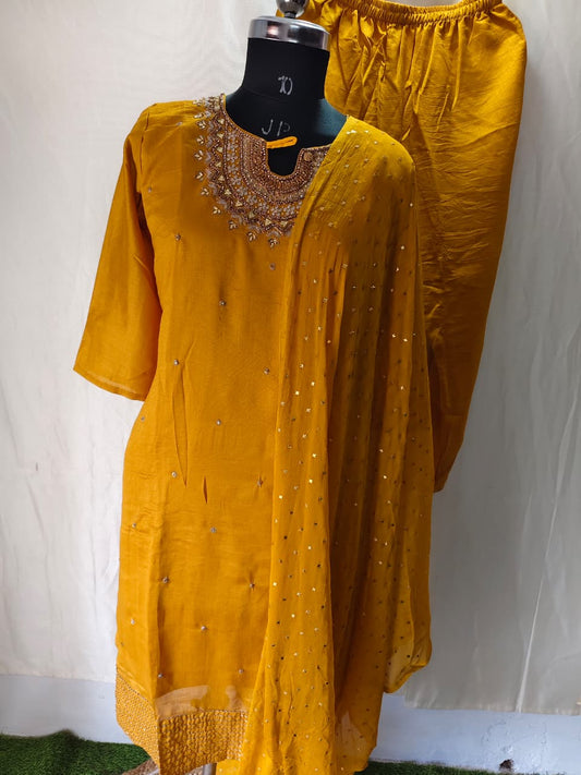 Roman Silk Kurti Set