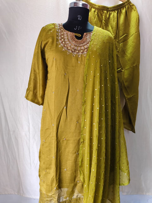 Roman Silk Kurti Set