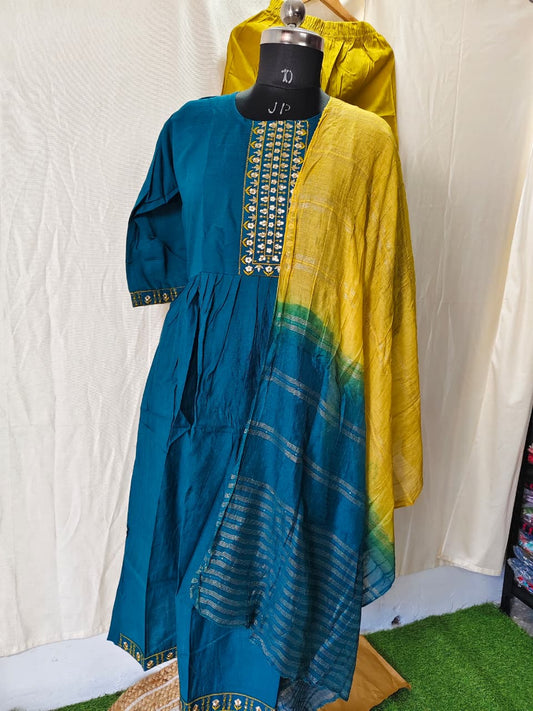 Vertican Silk Umbrella Kurti