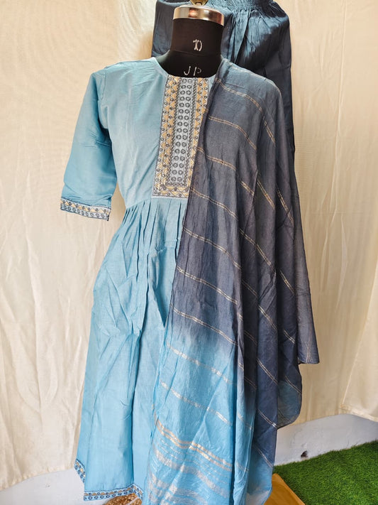 Vertican Silk Umbrella Kurti