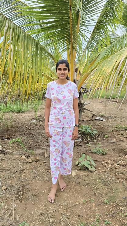 White Unicorn Womens Co Ord Set