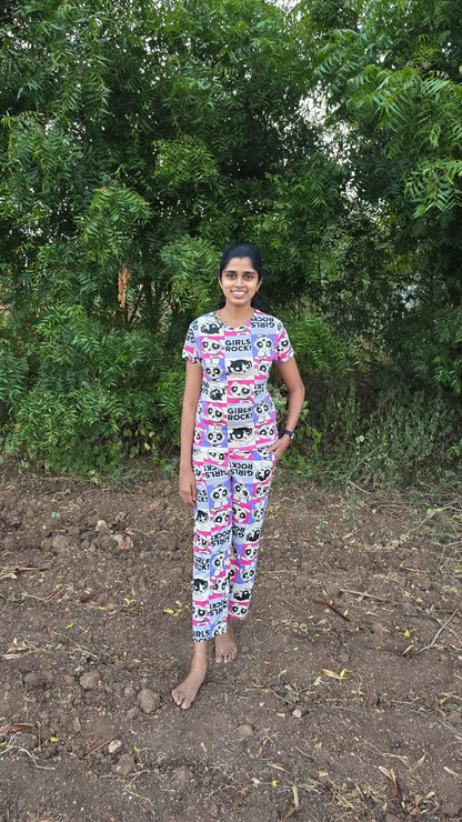 Girls Print Womens Co-ord Set