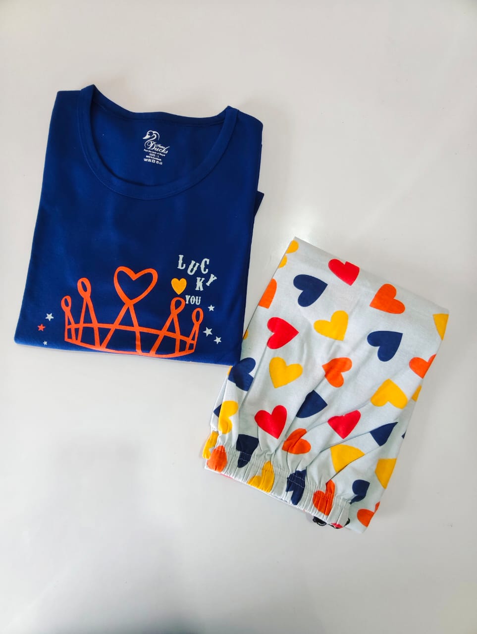 Womens Contrast Night Dress Set