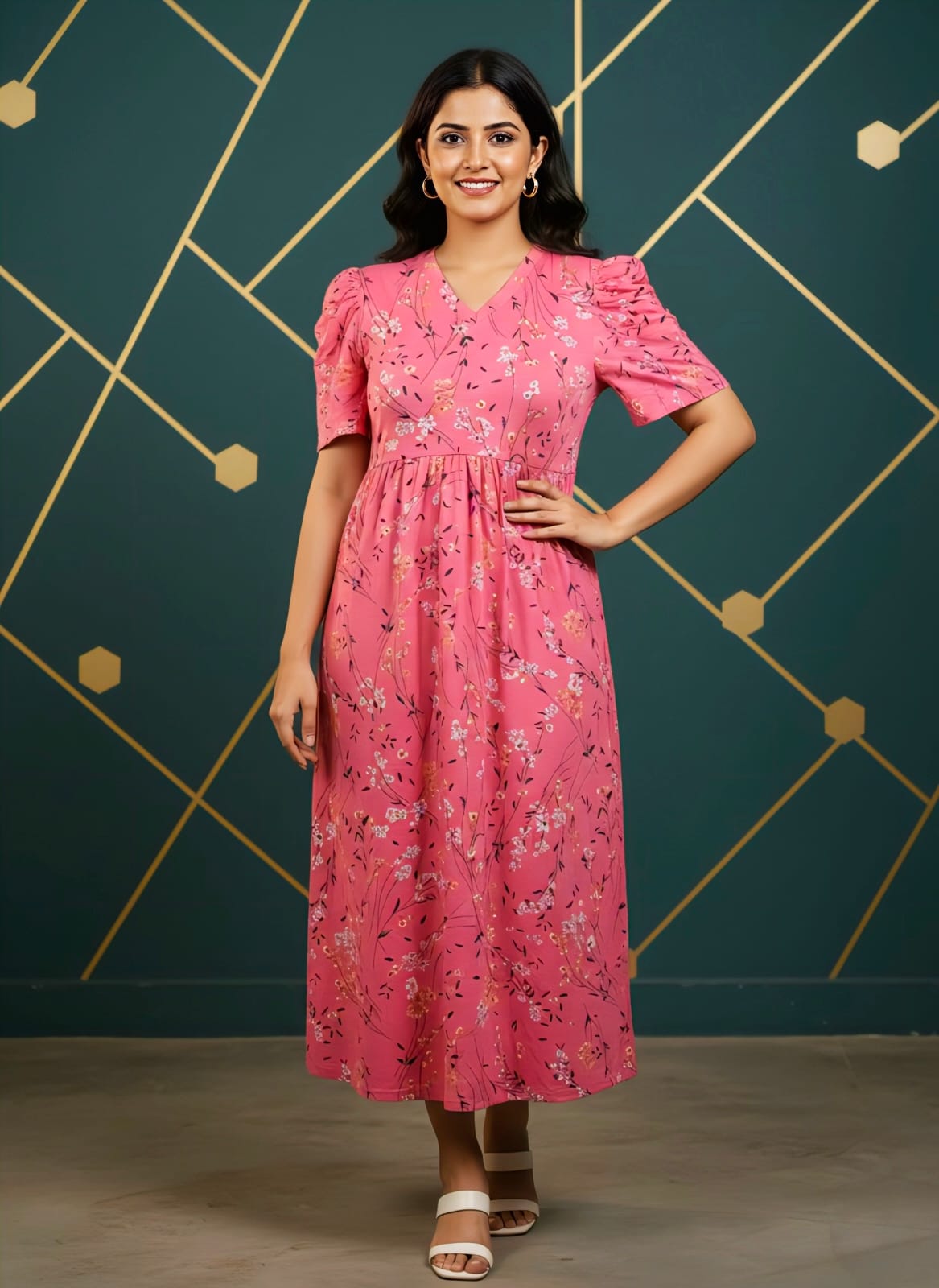 Dark Pink Non Feeding Frock