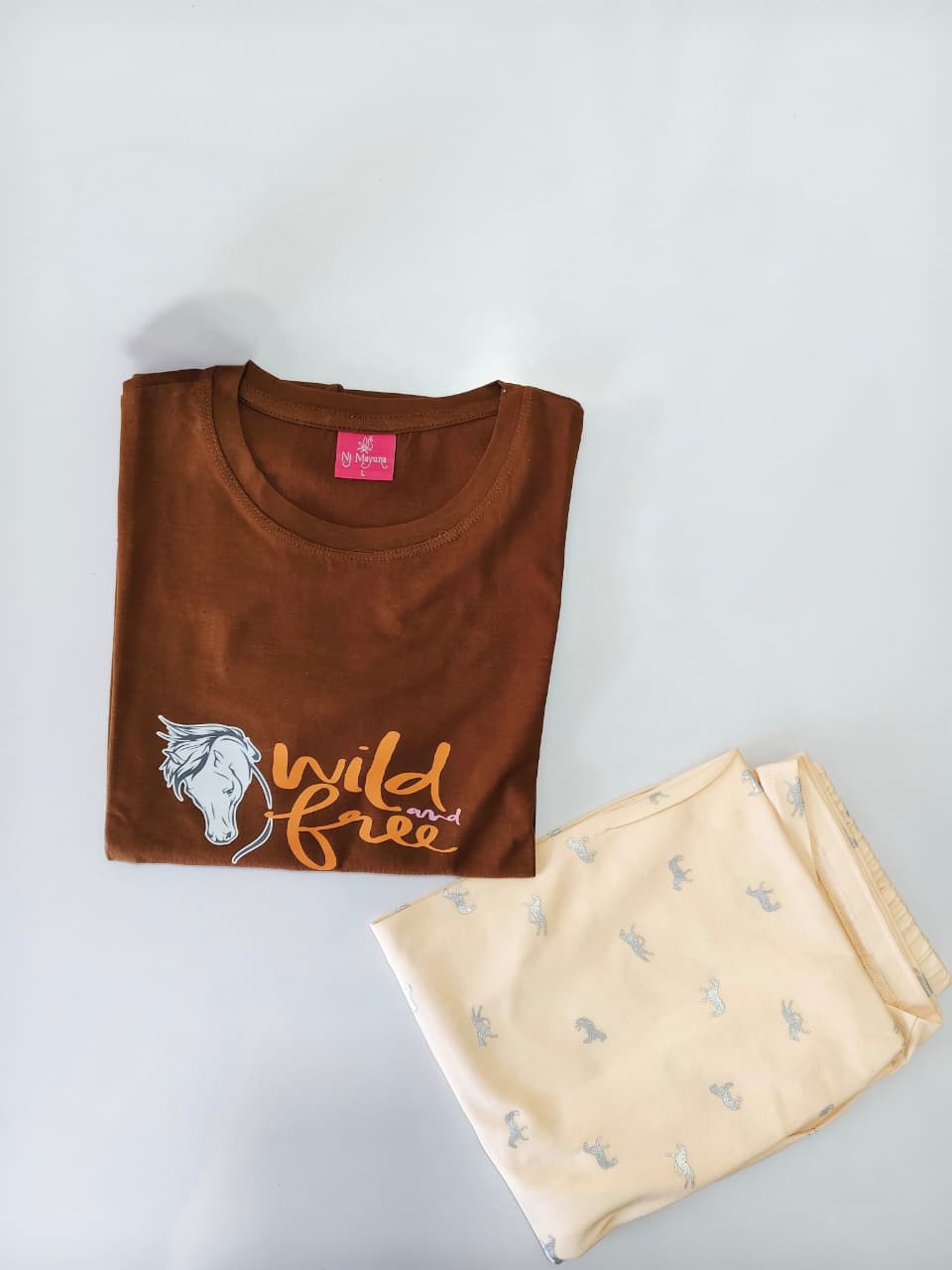 Womens Contrast Night Dress Set