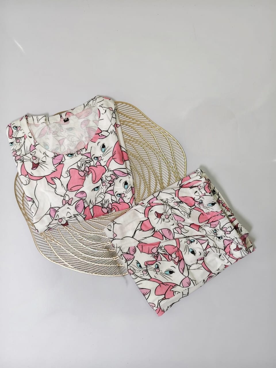 White Kitty Womens Co Ord Set