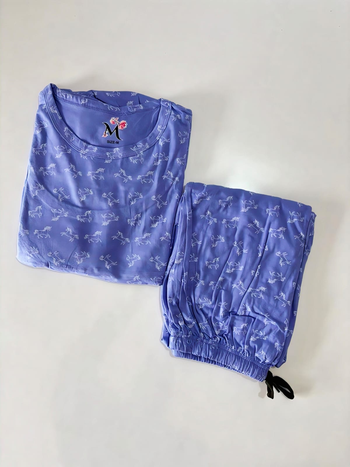 Blue Unicorn Feeding Peplum Set