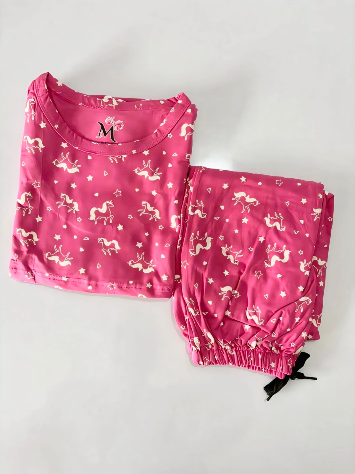Pink Unicorn Feeding Peplum Set