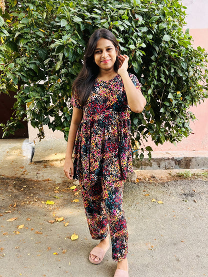 Multicolour Peplum
