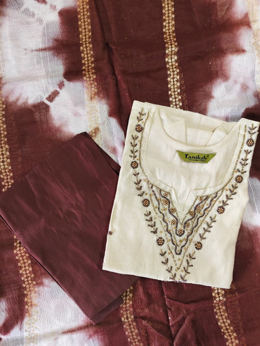 Cotton Hand Work Design Kurti Set