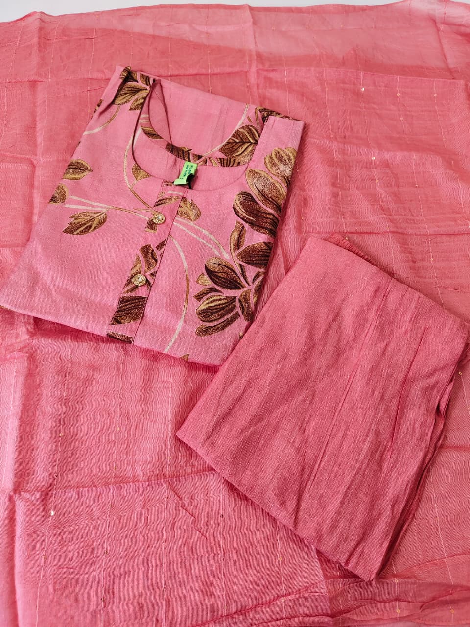 Vertican Silk Kurti Set