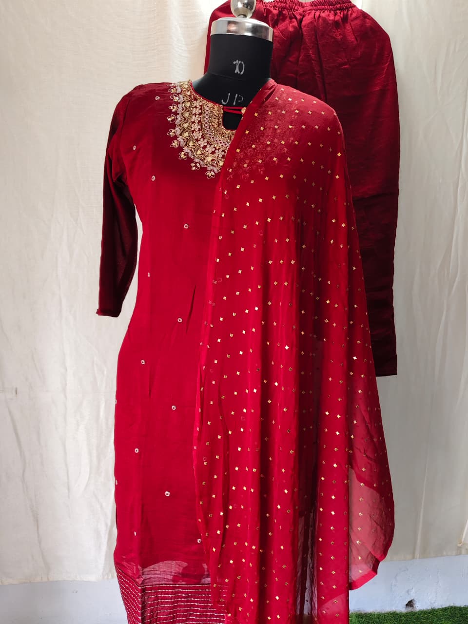 Roman Silk Kurti Set