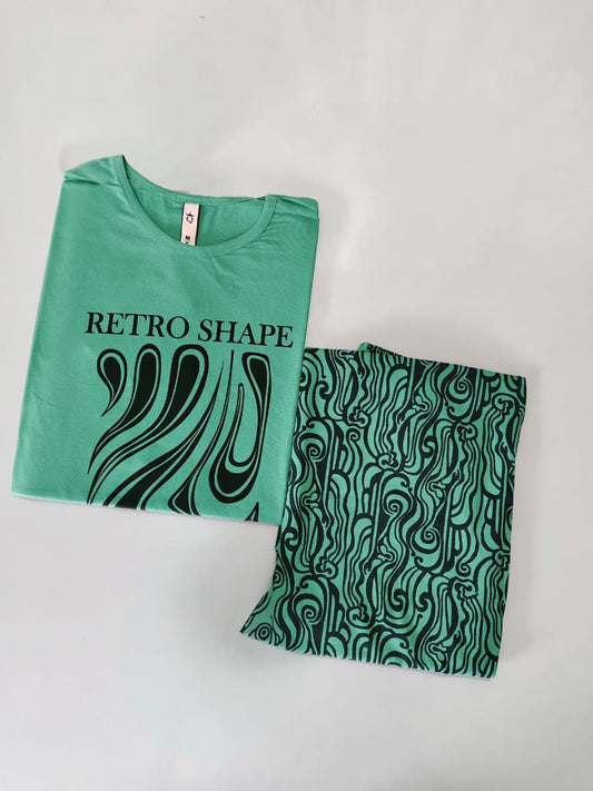 Womens Contrast Night Dress Set