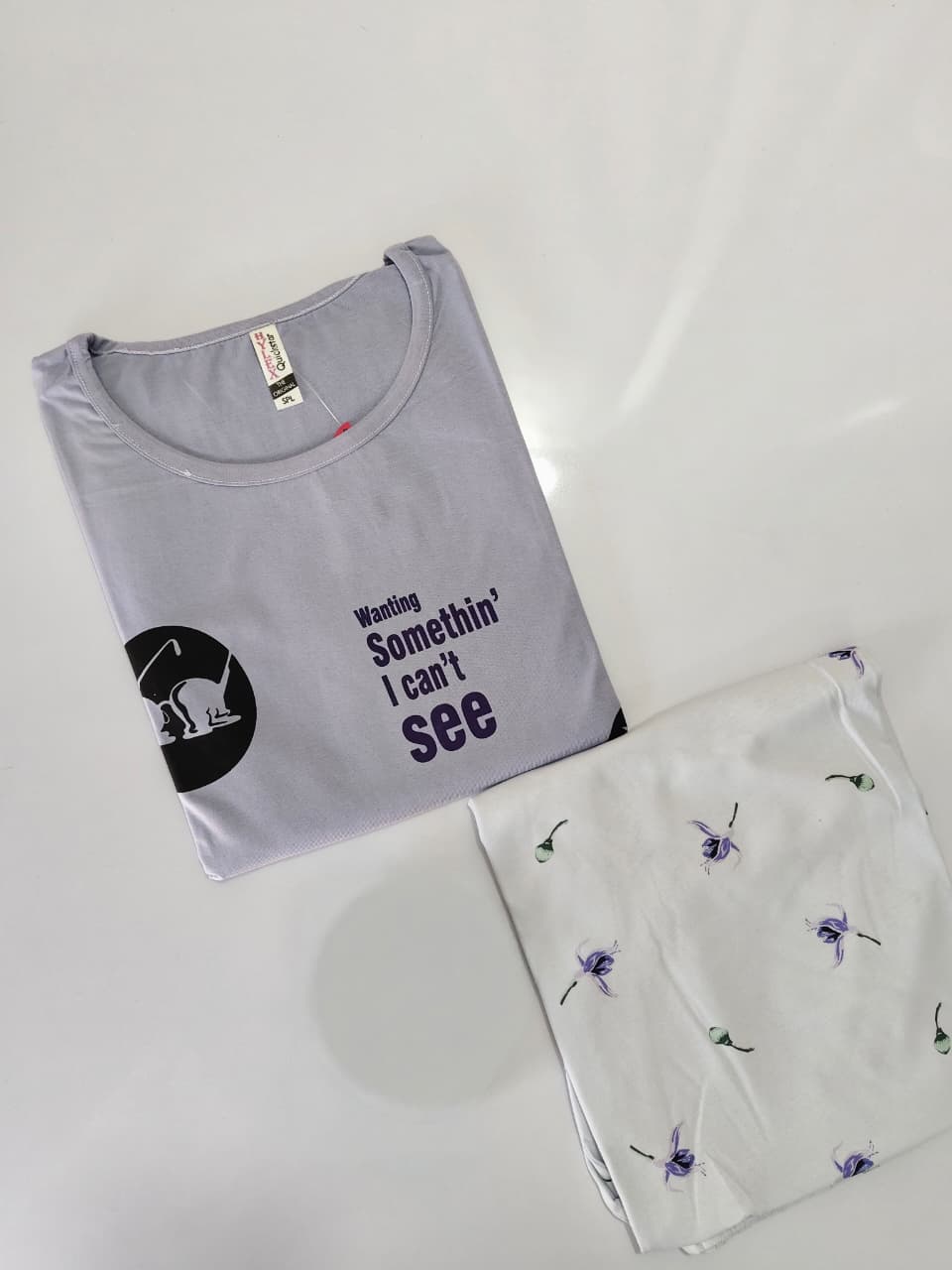 Womens Contrast Night Dress Set