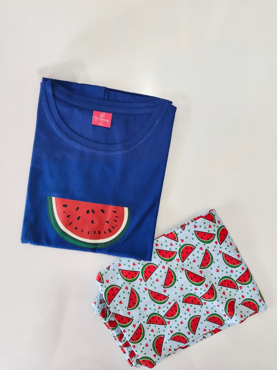 Womens Contrast Night Dress Set