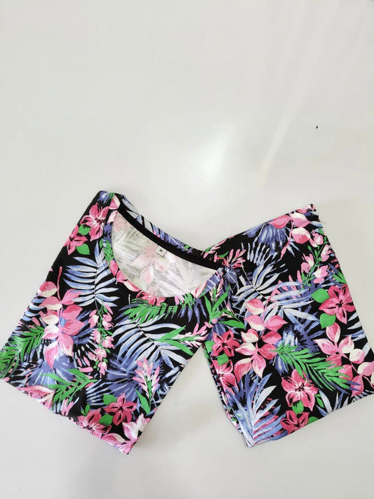 Black Leaf Womens Co Ord Set